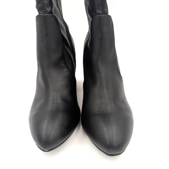 Wild Diva Cross-01 Over The Knee Low Chunky Block Heel Boots Size US5.5 EU36 - Picture 4 of 16